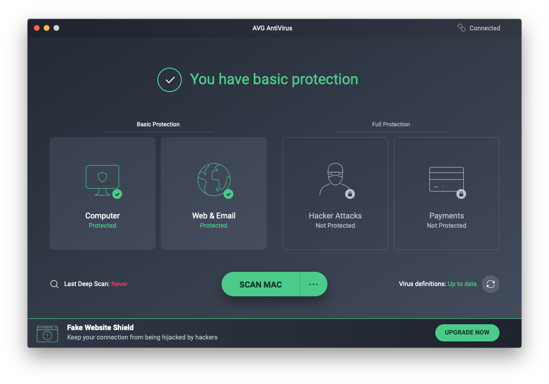 O AVG AntiVirus FREE bloqueia os hackers e outras ameaças.