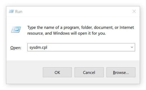 Ejecución de servicios en Windows 10.