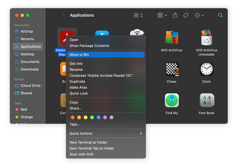 Removendo aplicativos indesejados do Mac.