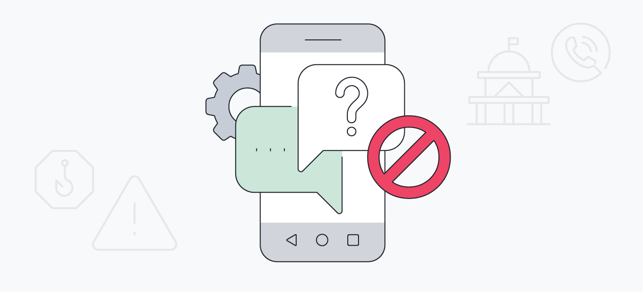 Most mobile phones give you the option to stop spam texts by reporting or blocking random numbers.