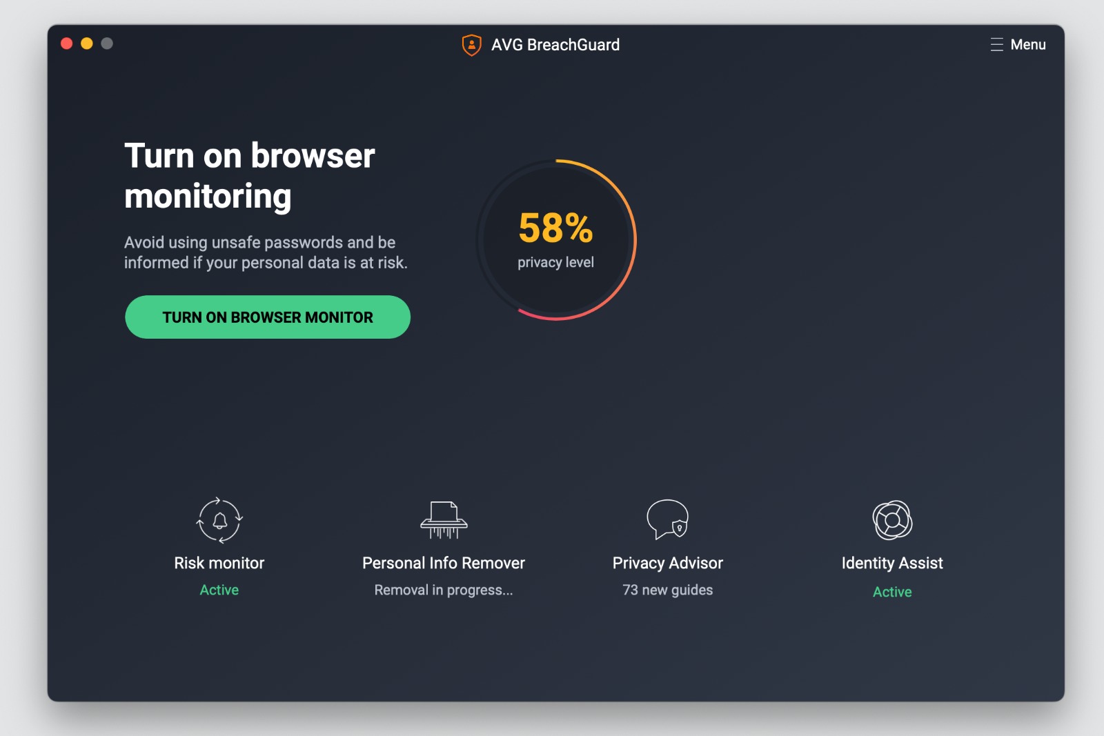 Die Funktion Personal Info Remover von AVG BreachGuard hilft Ihnen, Ihre persönlichen Daten von Datenvermittler-Seiten zu entfernen.