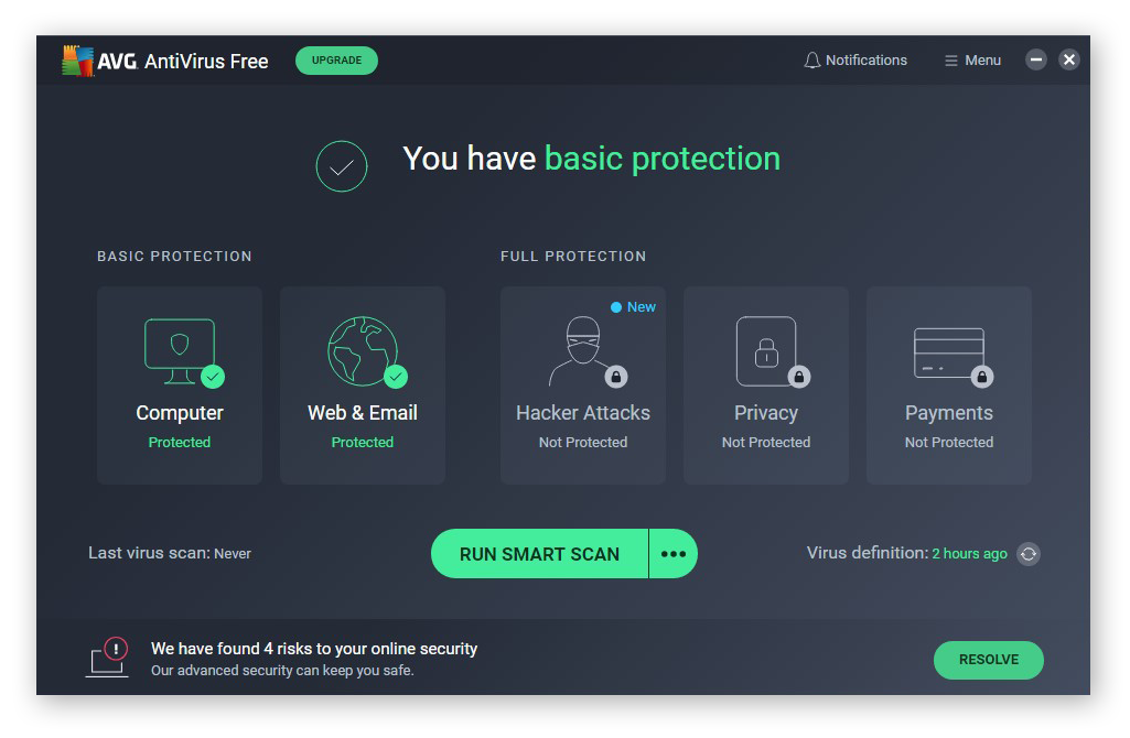 AVG AntiVirus FREE offers powerful protection.