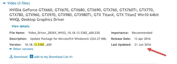 Driver update