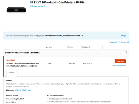 HP printer driver HP printer driver
