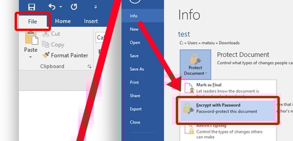 Como adicionar uma senha ao arquivo do Microsoft Office