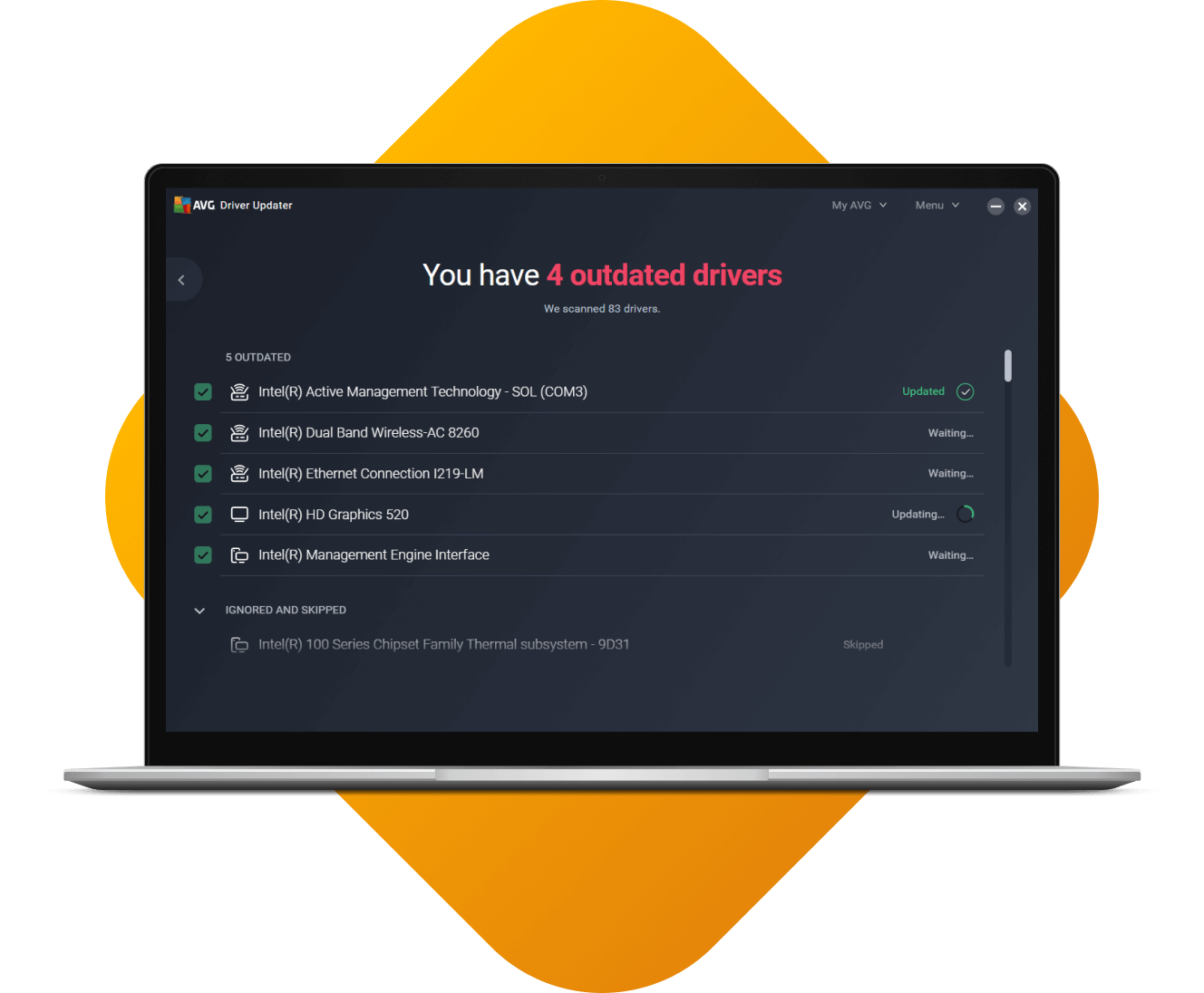 AVG Driver Updater will scan for the latest drivers to help keep your Dell running smoothly.